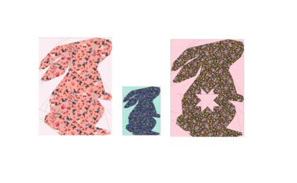 Hopeful Rabbit FPP Pattern, Bunny FPP Pattern, Bunny Foundation Paper Piecing Pattern, Easter FPP Quilt